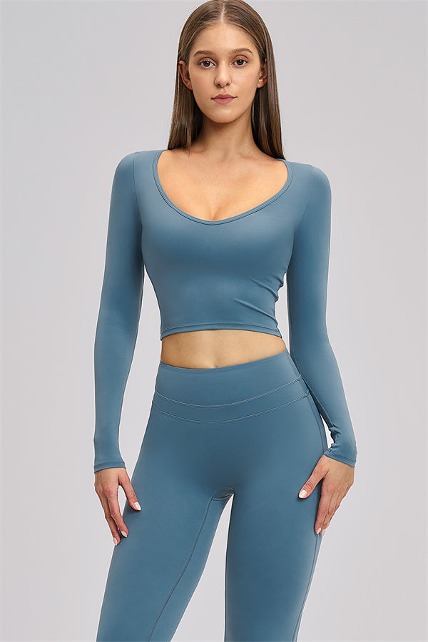 The Stride Long Sleeve T-shirt Flared Leggings 2-Piece Set