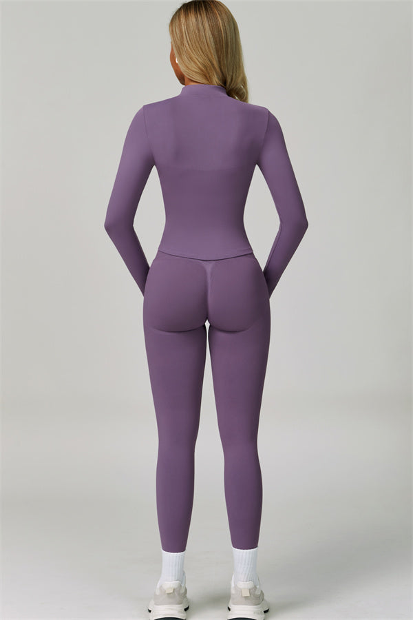 The Empower Jacket Sports Bra Leggings 3-Piece Set
