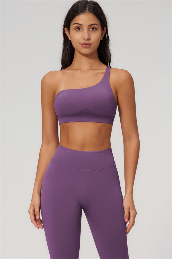 The Empower One-Shoulder Sports Bra