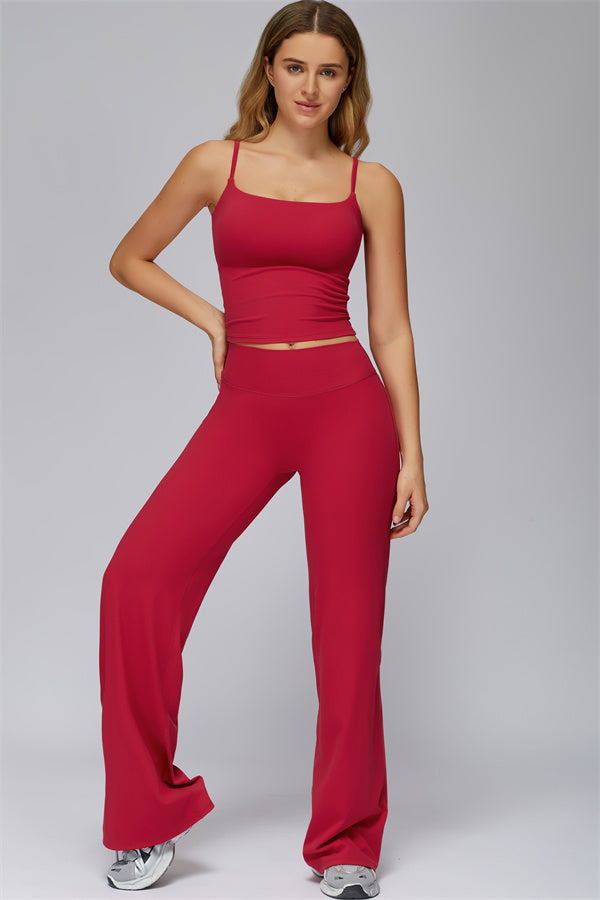 The FlexCore Crop Tank Flared Leggings 2-Piece Set