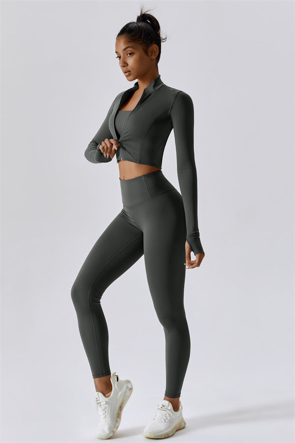 The Eloise Jacket Sports Bra Leggings 3-Piece Set