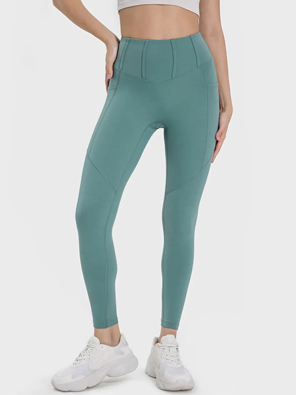 Essential High-Waisted Compression Leggings for Women – Sculpting Tummy Control Workout Pants