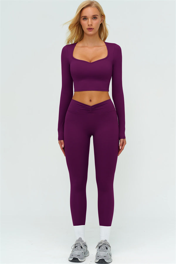 The Lushness Long Sleeve Crop top