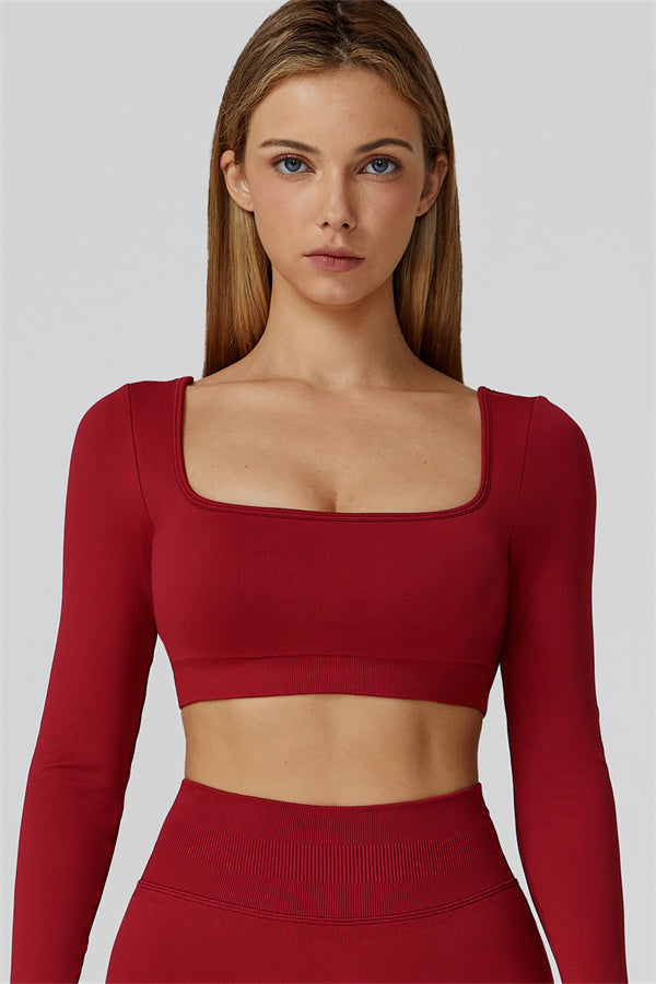 The Reign Long Sleeve Crop Top Leggings 2-Piece Set