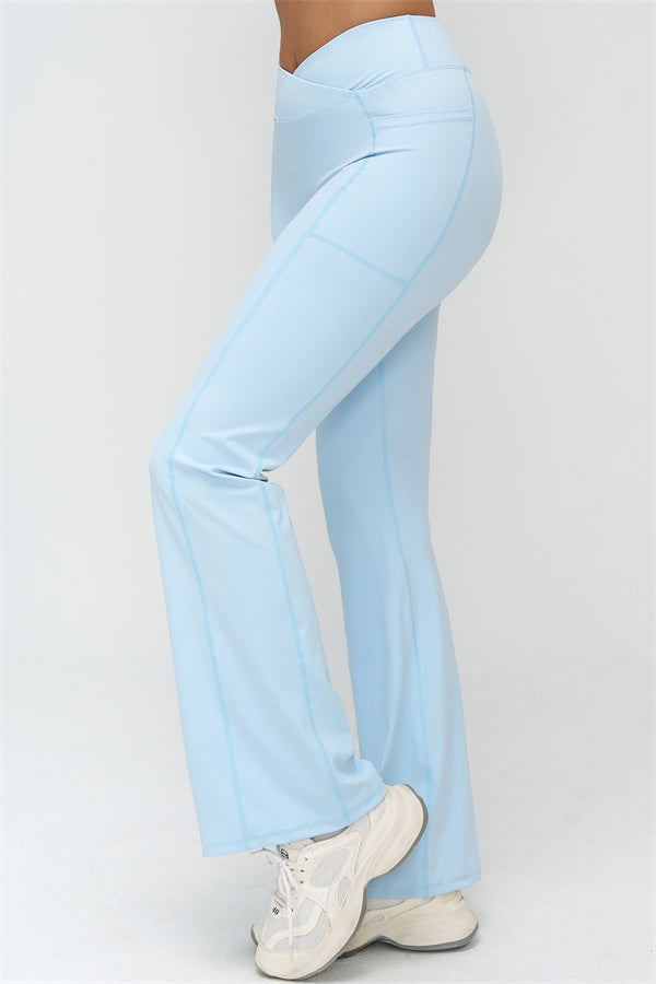 The BoldFit Crop Top Flared Leggings 2-Piece Set