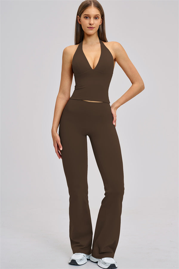 The Zestful Tank Top Flared Leggings 2-Piece Set