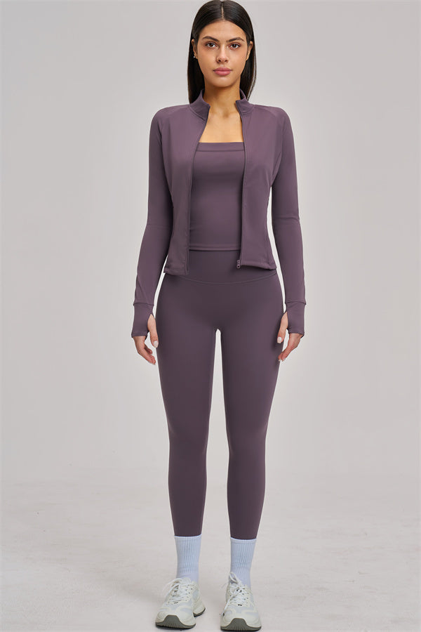 The Swoon Jacket Tank Top Leggings 3-Piece Set