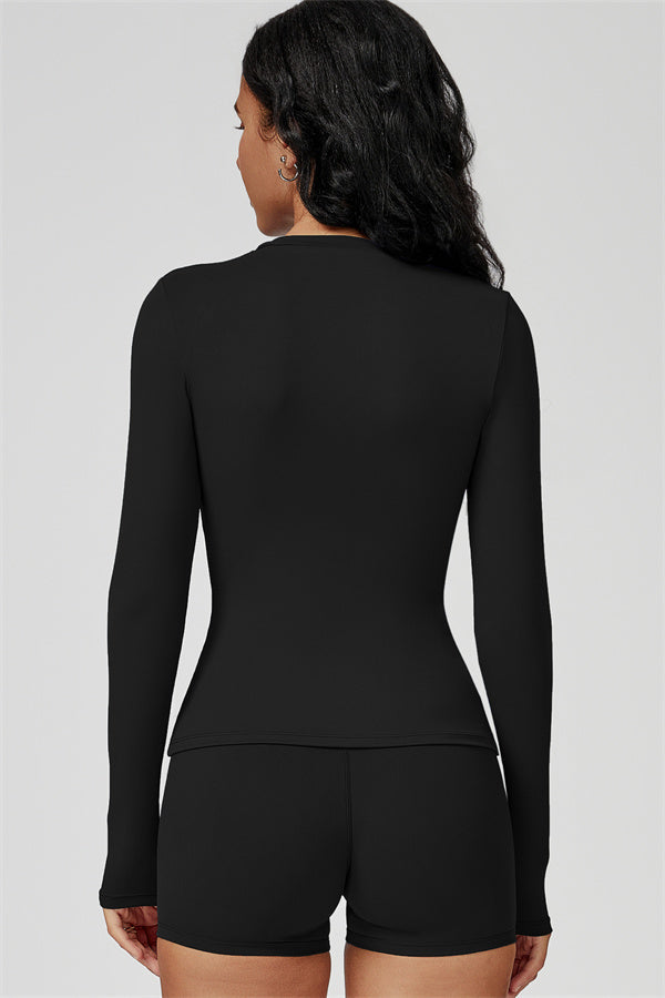 The Oasis Long Sleeve T-shirt Shorts 2-Piece Set