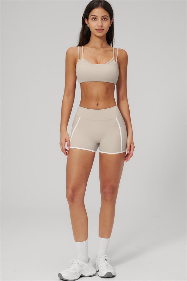 The Clarity Dual Strap Sports Bra Shorts 2-Piece Set