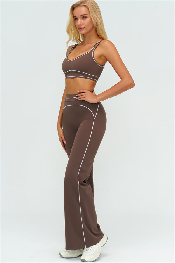 The Amara Sports Bra Flared Leggings 2-Piece Set