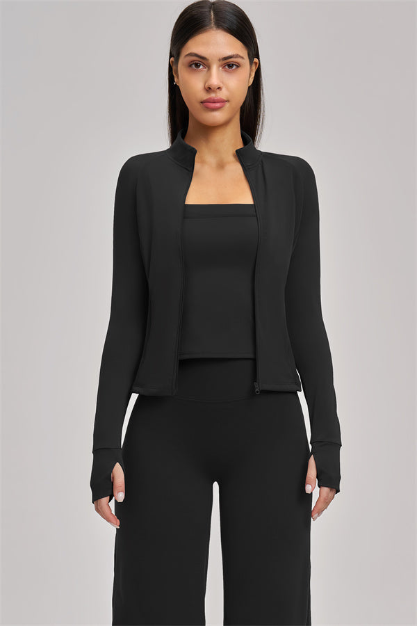 The Swoon Jacket Tank Top Flared Leggings 3-Piece Set