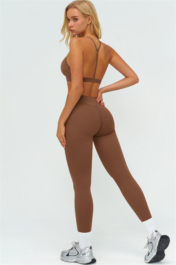 The Lushness Y-Back Sports Bra Leggings 2-Piece Set