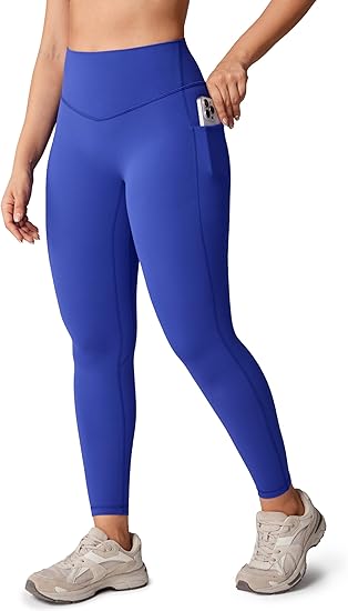 No Front Seam High Waisted Workout Leggings for Women – Buttery Soft Yoga Pants, Gym Athletic Tights