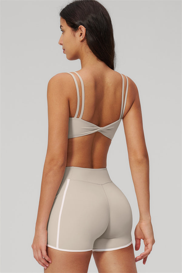 The Clarity Dual Strap Sports Bra Shorts 2-Piece Set