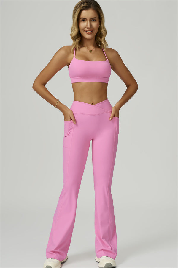 The Flourish Sports Bra Flared Leggings 2-Piece Set