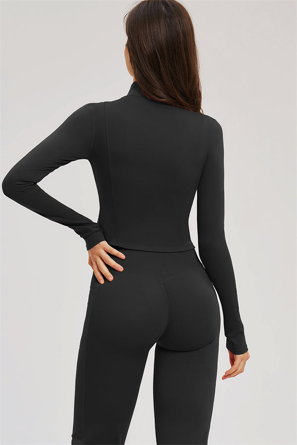 The Sizzle Zip Jacket Flared Leggings 2-Piece Set