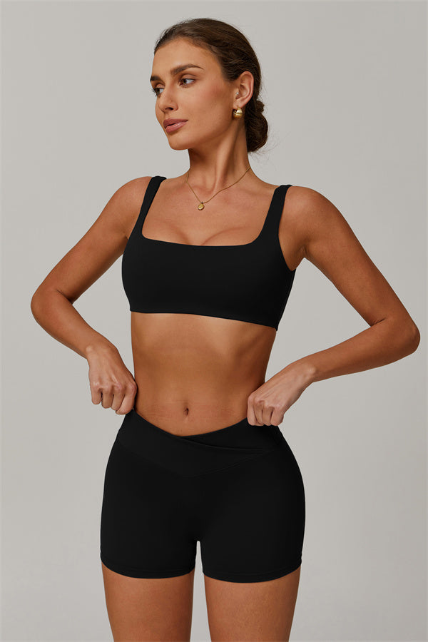The Halo Sports Bra Shorts 2-Piece Set