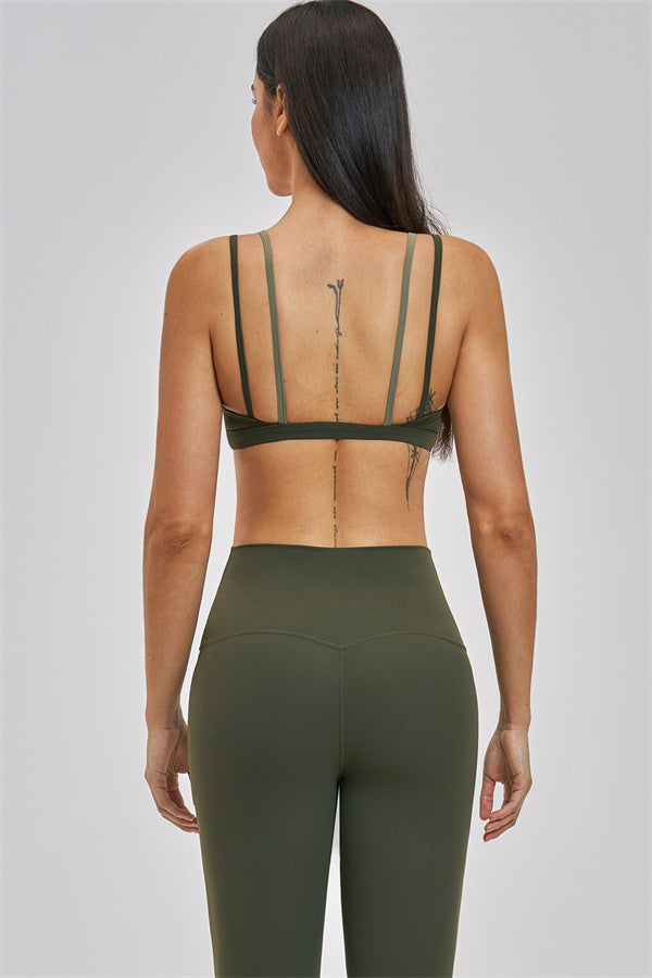The Seraphine Layered V Sports Bra Leggings 2-Piece Set