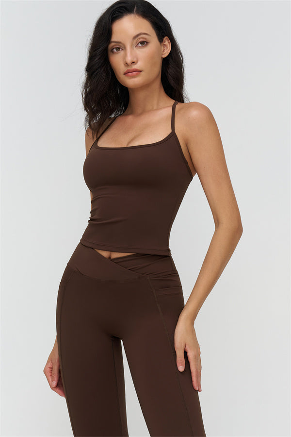 The BoldFit Crop Top Flared Leggings 2-Piece Set