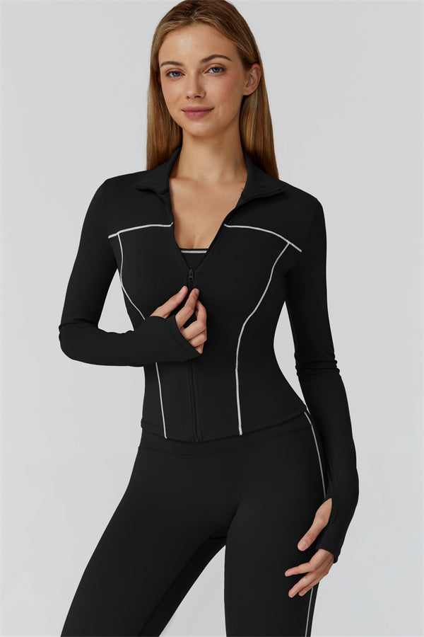 The Venus Zip Top Sports Bra Leggings 3-Piece Set