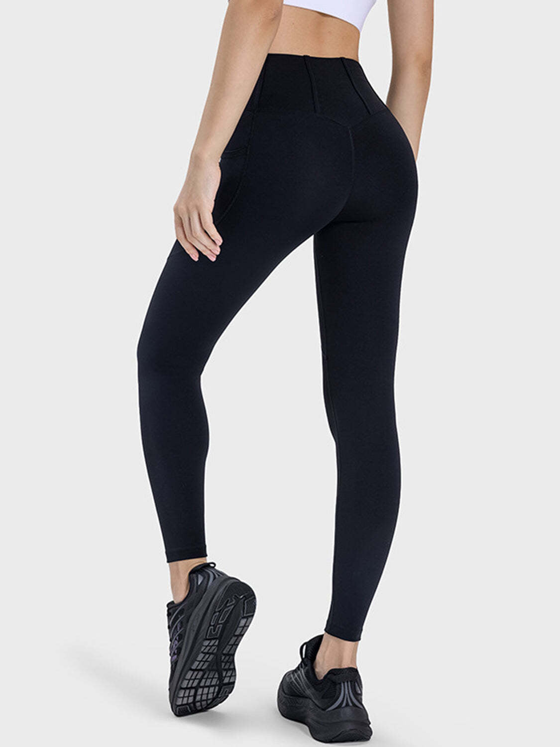Essential High-Waisted Compression Leggings for Women – Sculpting Tummy Control Workout Pants