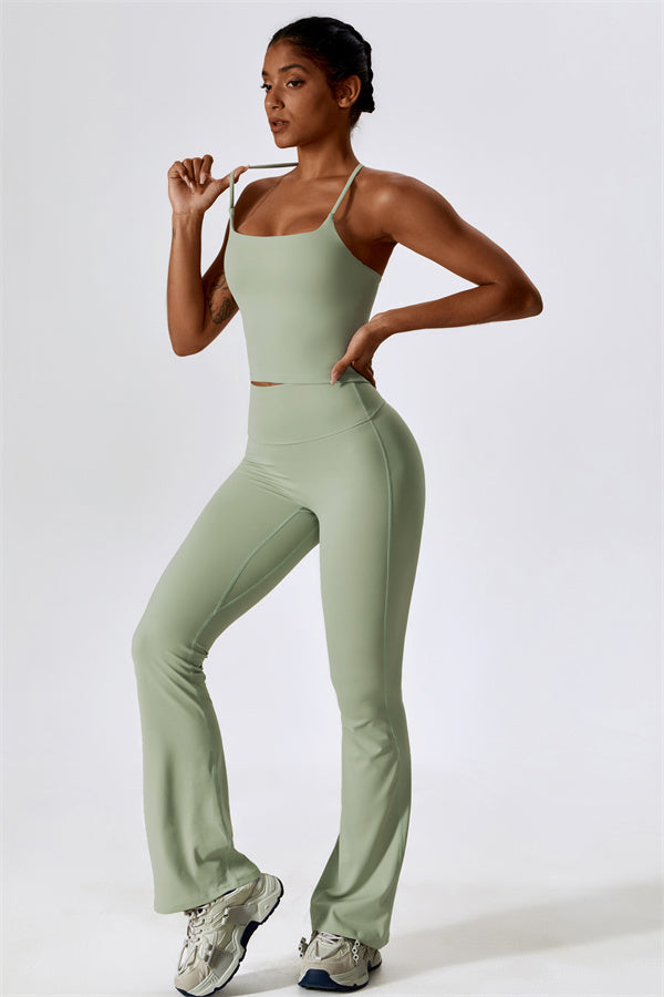 The Lily Belle Sports Bra Flared Leggings 2-Piece Set