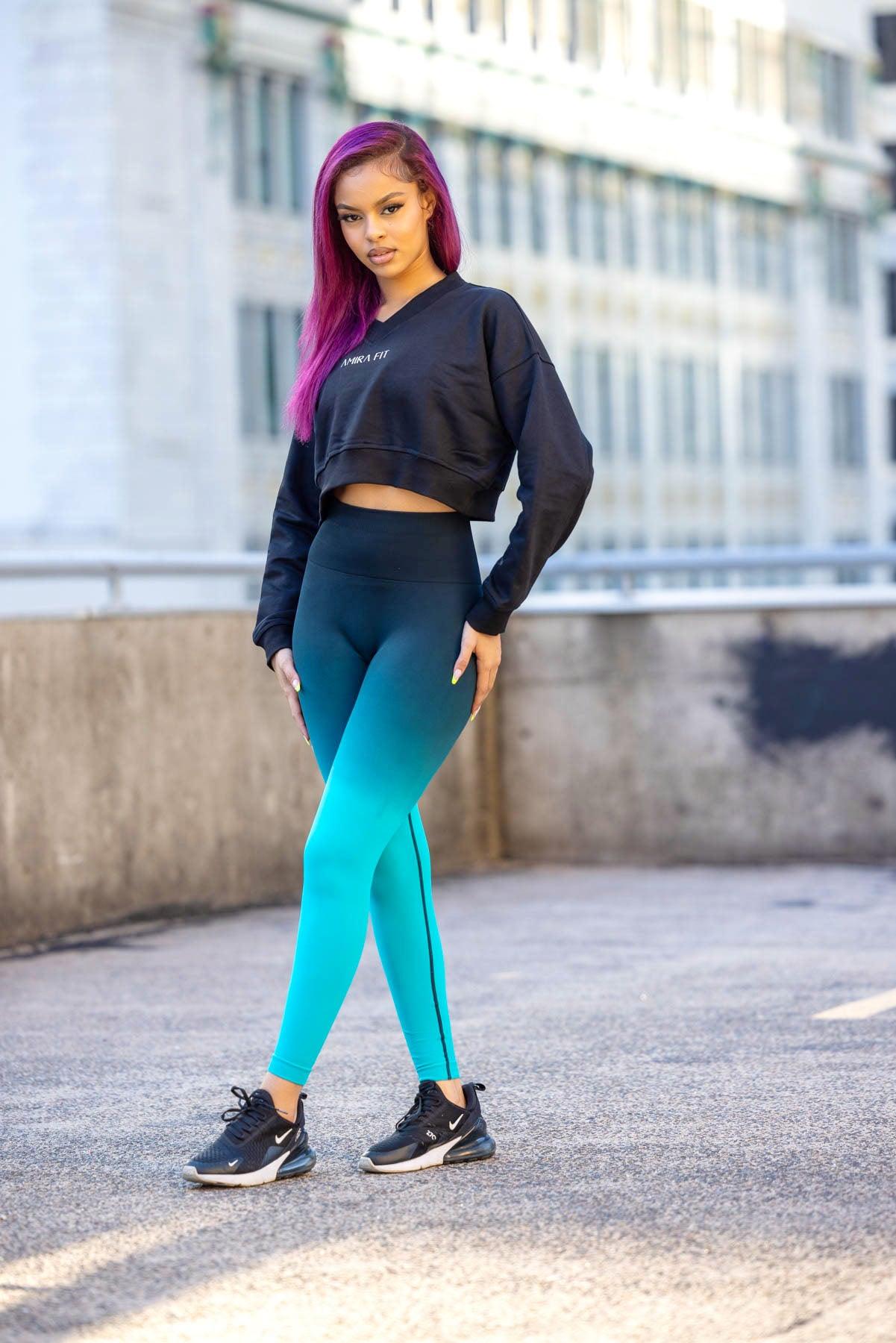 Jazmine Crop Sweatshirt (black)