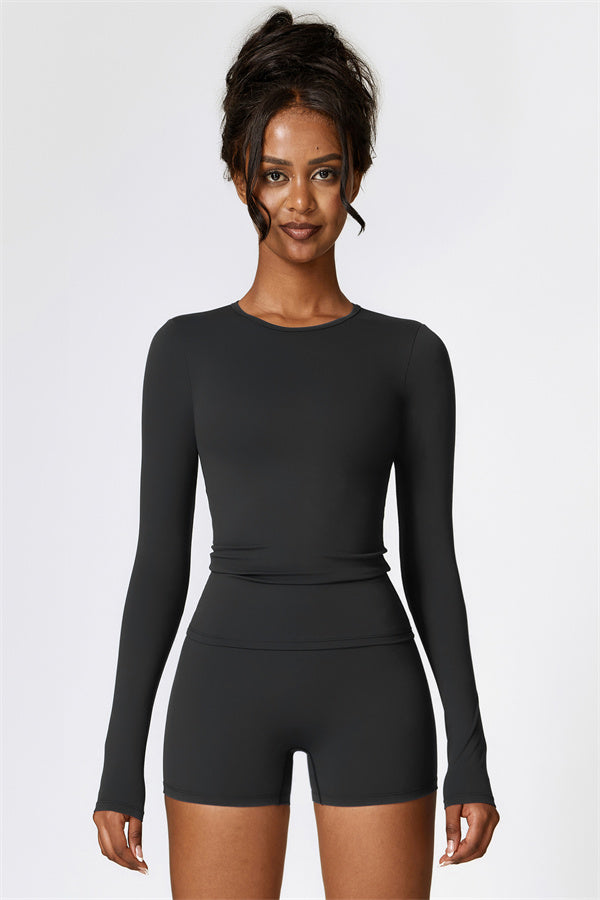 The Isabella Long Sleeve T-shirt Shorts 2-Piece Set