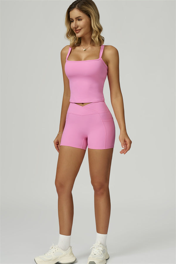 The Flourish Crop Tank Shorts 2-Piece Set