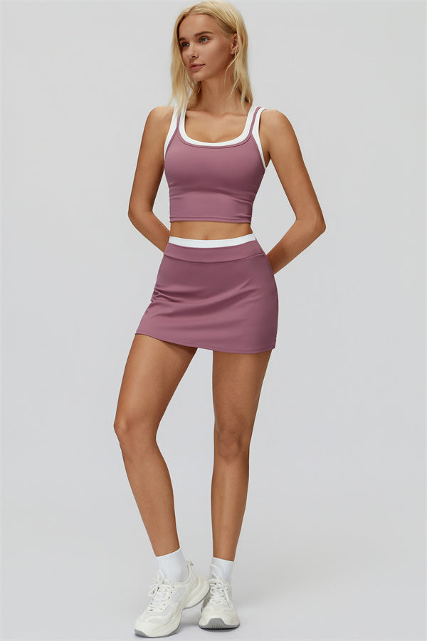 The Canyon Crop Tank Skirt 2-Piece Set