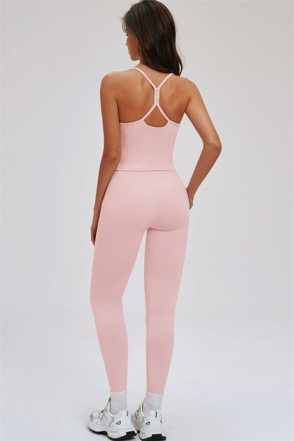 The Svelte Cross Back Tank Top Leggings 2-Piece Set