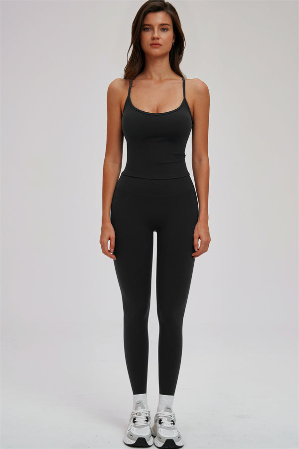 The Svelte Cross Back Tank Top Leggings 2-Piece Set