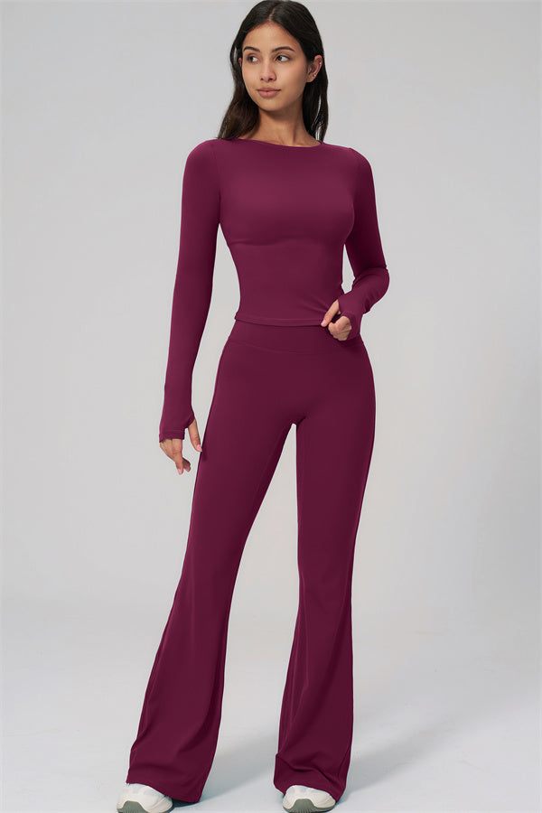 The Rapture Long Sleeve T-shirt Flared Leggings 2-Piece Set