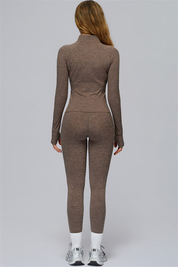 The Radiance Jacket Sports Bra Leggings 3-Piece Set