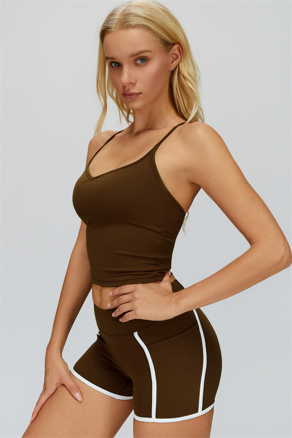 The Whisper Crop Top Shorts 2-Piece Set