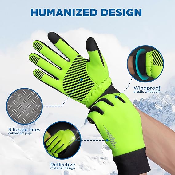 Winter Gloves Women Men Ski Snow Gloves Liner Thermal Warm Touch Screen, Suit for Running, Cycling, Biking, Hiking, Driving, Walking, Typing, Freezer Work, Sports, Soccer, Shooting, Gaming 102