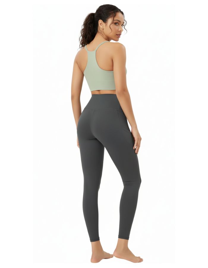 Cloud Feeling Crossover 7/8 Leggings with Pockets for Women 25" / 28" V High Wasit Lounge Yoga Pants