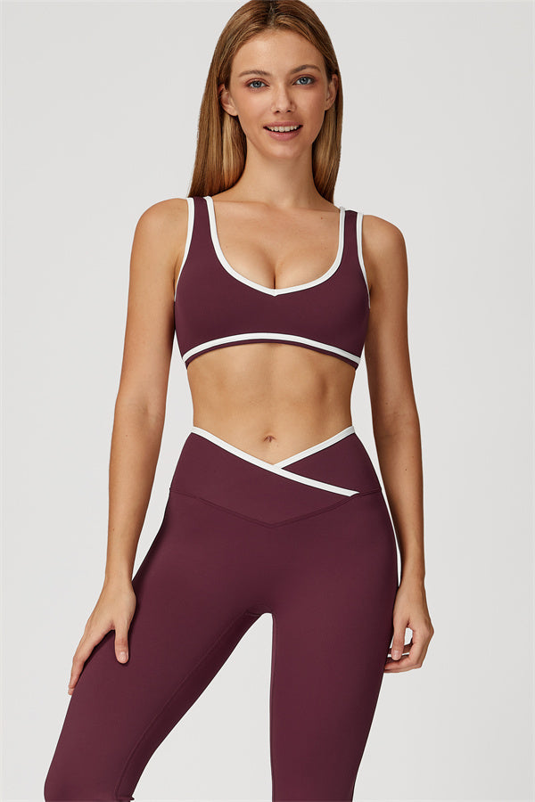 The Stamina Sports Bra Flared Leggings 2-Piece Set