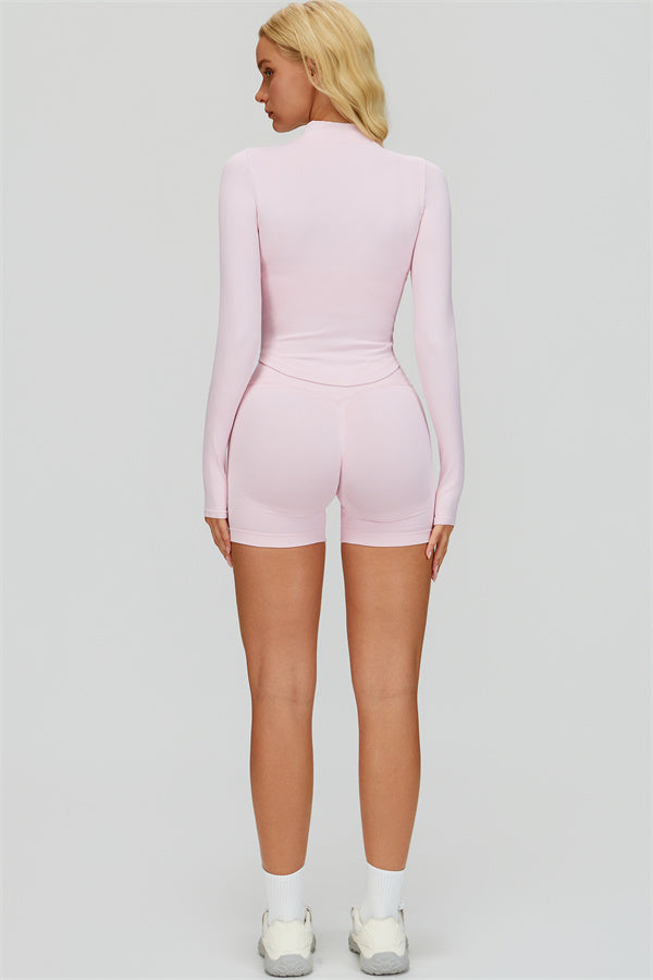 The Empower Jacket Sports Bra Shorts 3-Piece Set