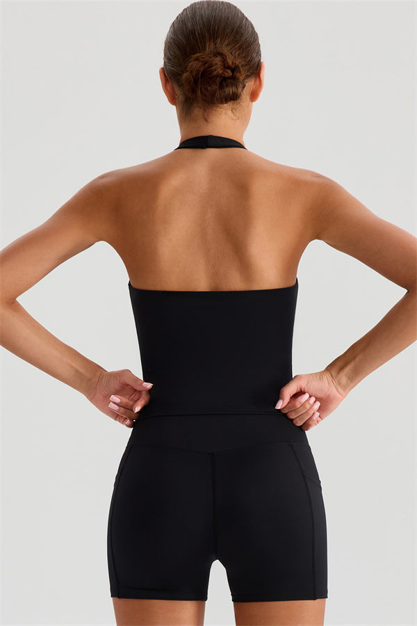 The Glee Halter Tank Top Shorts 2-Piece Set