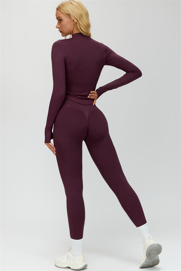 The Delight Jacket Sports Bra Leggings 3-Piece Set
