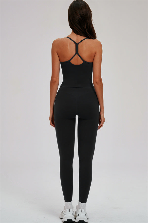 The Svelte Cross Back Tank Top Leggings 2-Piece Set