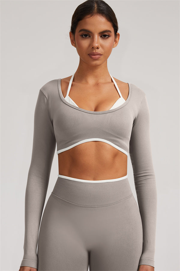 The Elevate New Long Sleeve Crop top