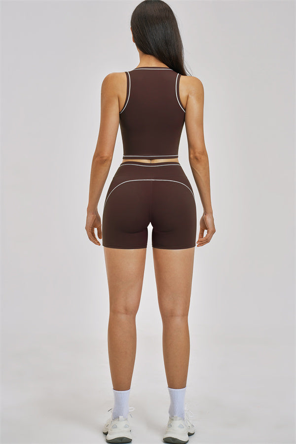The Unbound Crop Top Shorts 2-Piece Set