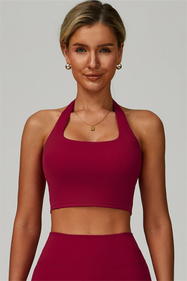 The Seraphine Halter Crop Top Shorts 2-Piece Set