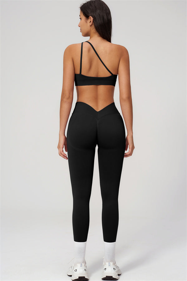 The Empower One-Shoulder Sports Bra