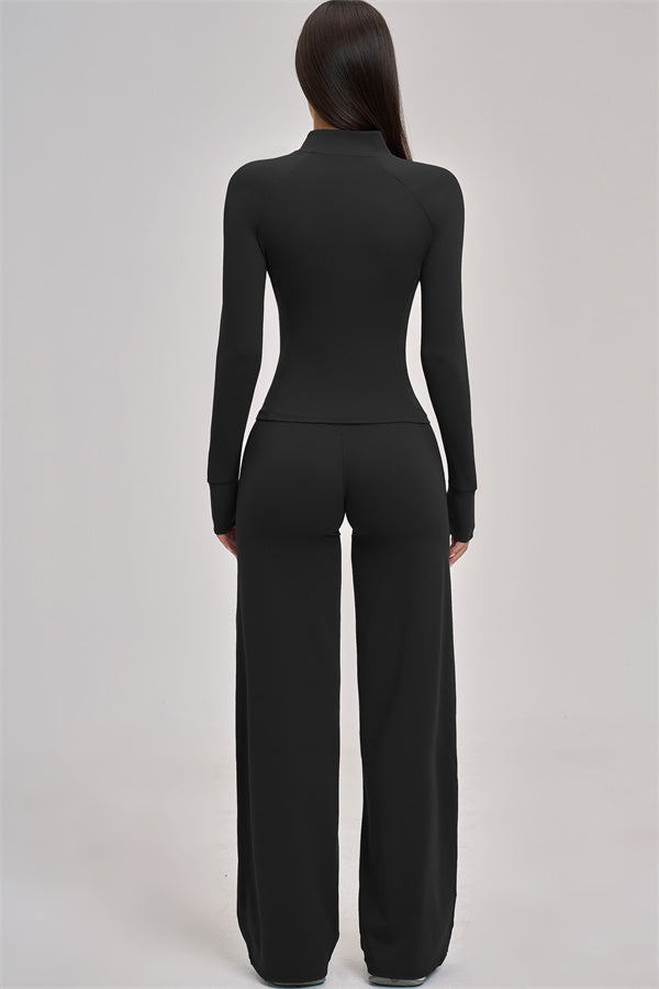 The Swoon Jacket Tank Top Flared Leggings 3-Piece Set