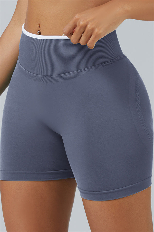 The Elevate Long Sleeve Crop top Shorts 2-Piece Set