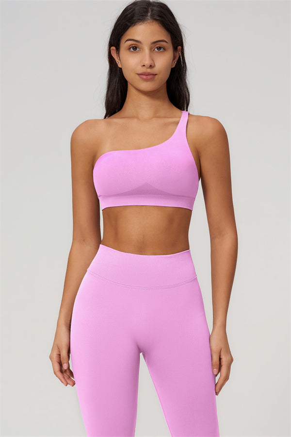 The Empower One-Shoulder Sports Bra
