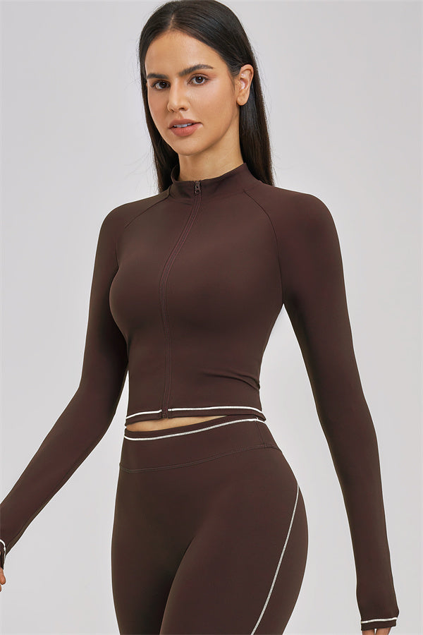 The Unbound Jacket Sports Bra Shorts 3-Piece Set